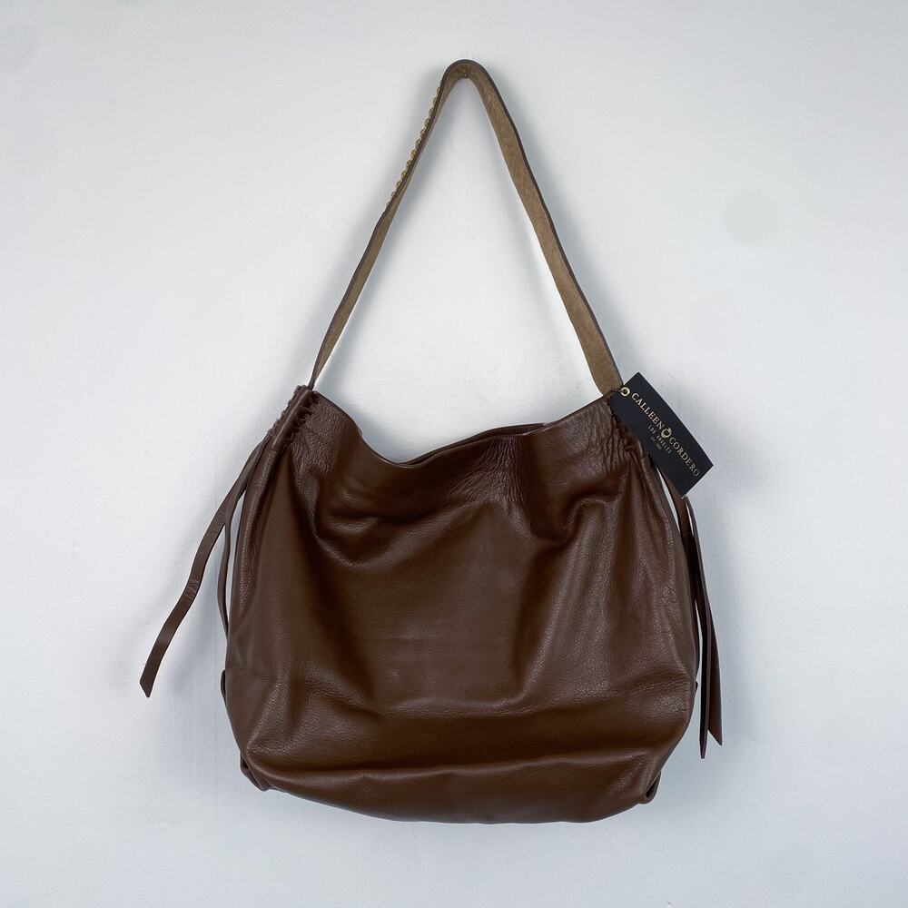 NWT Callen Cordero Stella Rolex Shoulder Bag Brown Premium w/ Brass Art